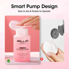 GELLEN dual-phase formula in a rose-scented bottle delivers cleansing and hydration.