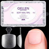 Gellen Gel Toe Nail Tips package shows 300 pieces for easy DIY pedicures