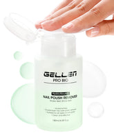 GELLEN nail polish remover dual-phase bottle with hydrating formula for polished nails