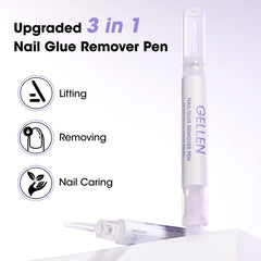 GELLEN nail glue remover precision nozzle detail highlights controlled dispensing.