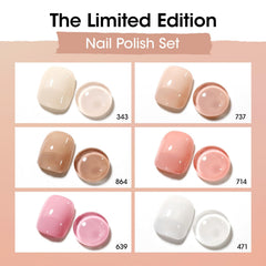 GELLEN jelly nail polish pink shade swatch for chic everyday nails.
