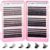 GEMERRY 565pcs lash clusters collection with D-curl variety for fuller everyday lashes.