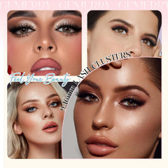 GEMERRY multi-length 8-16mm lash clusters for customizable eye-enhancement.