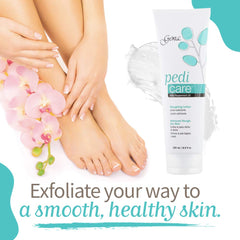 Loción exfoliante de Gena para pies, suavizante de piel.