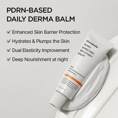 Genabelle PDRN Enriched Recovery Balm application shot suggests calm, non-greasy hydration for irritated skin.