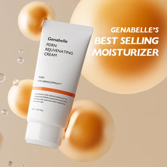 Genabelle PDRN cream texture swirl demonstrates smooth absorption
