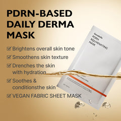Genabelle PDRN Mask glow-boost image suggests radiant complexion after use