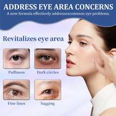 Generic Calcium Multi Balm applied around the eye area for hydration.
