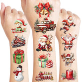 Generic Christmas temporary tattoos Santa deer design for kids, adds festive sparkle