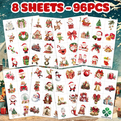 Generic Christmas tattoos snowman and penguin design for kids, great stocking stuffers and decor