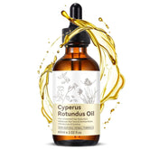 Generic Cyperus Rotundus Oil bottle close-up for natural hair reduction and soothing skin.