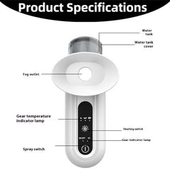 Generic Eye Steam Sprayer compact design in travel case for on-the-go relief