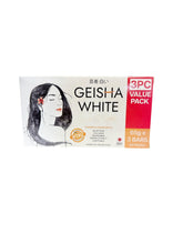 Geisha White Intense cleansing bar pack of 3 bars (65g) for deep cleansing and smoother skin.
