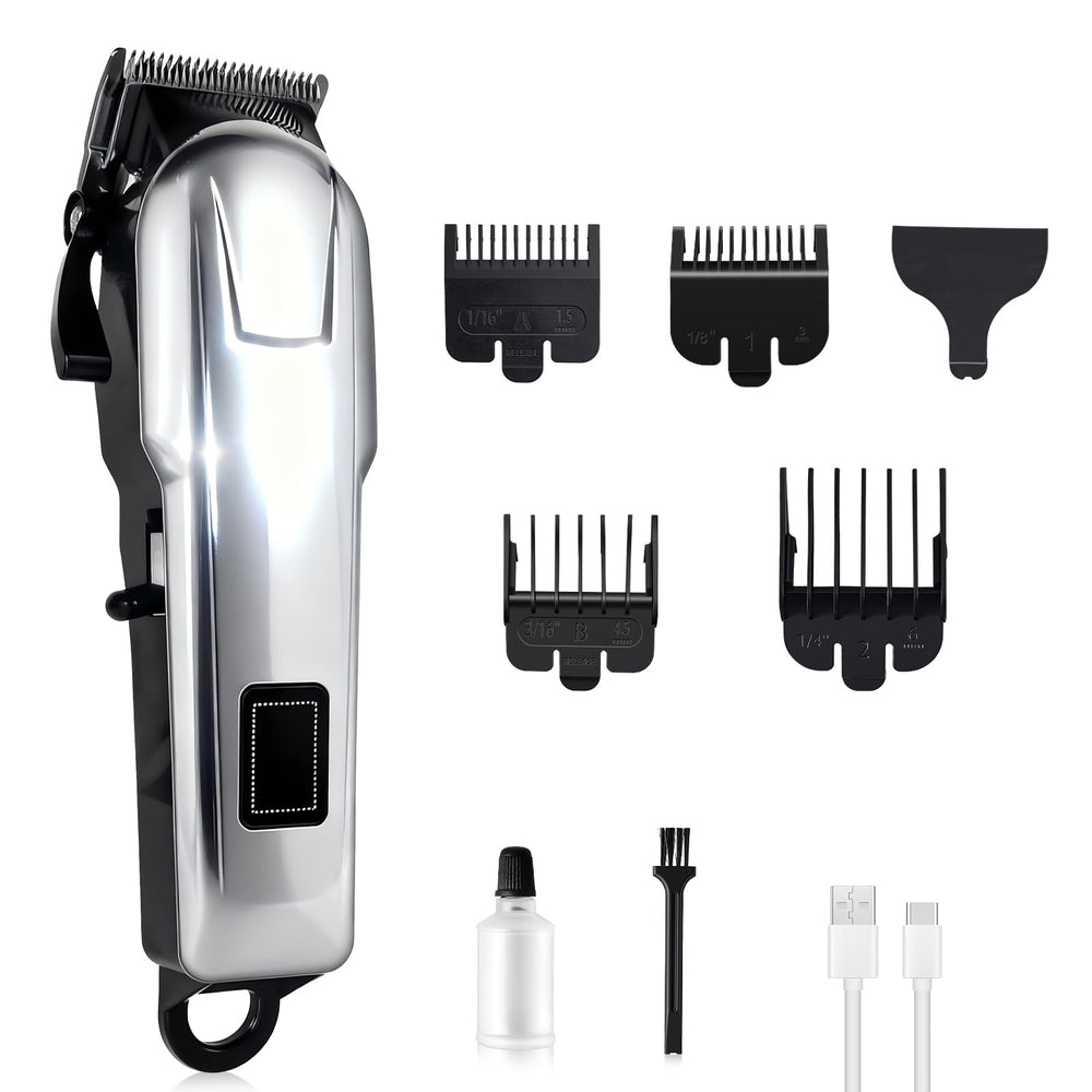Generic Hair Clipper cordless-motor offers quiet, powerful grooming for home or pro use.