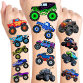 Generic Monster Truck Tattoos 8 sheets ready for party favors and sharing.