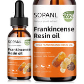 Generic Organic Frankincense Resin Oil bottle closeup for daily skin hydration.