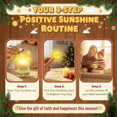 Generic Positive Sunshine Jar illustrated cards inspire daily optimism and joy.