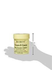 Genes Vitamin E Creme jar swatch shows creamy texture ideal for sensitive skin.