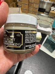 Genesis Solomon's Secret Wild Yam Cream application-during-workout shows easy daily use