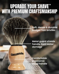Gentleman Jon complete shaving brush kit soap for a luxuriously smooth shave.