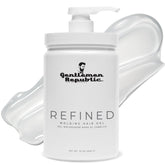 Gentlemen Republic Refined Gel pump bottle ready for controlled application and all-day hold.