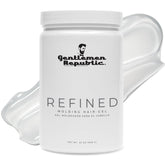 Gentlemen Republic Refined Hair Gel bottle showcasing high hold and shine