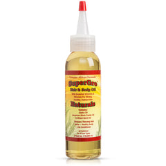 Genuine African Formula SuperGro oil bottle pour for scalp hydration