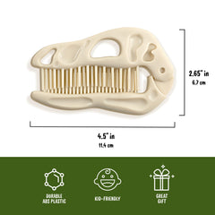 Genuine Fred Bonehead dinosaur design adds playful fun during brushing.