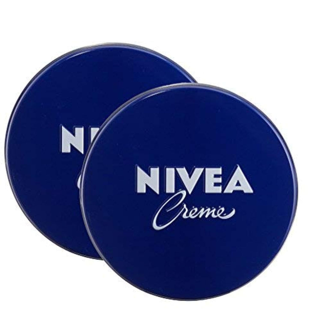 NIVEA Creme jar close-up showing rich, nourishing texture for all skin types.