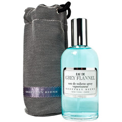 Geoffrey Beene Grey Flannel packaging box, gift-ready with timeless elegance.