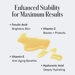 Geologie Vitamin C+E Ferulic Serum packaging box signals premium, clinical-grade skincare