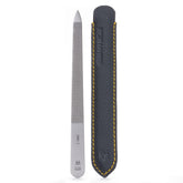 GERMANIKURE triple cut nail file front closeup shows rugged texture for durable filing