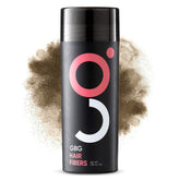 Get Back Gorgeous GBG Hair Fibers bottle close-up in Light Brown for quick, natural coverage.