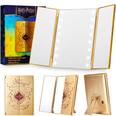 Get Trend Harry Potter LED Vanity Mirror front view with bright lights for flawless makeup.