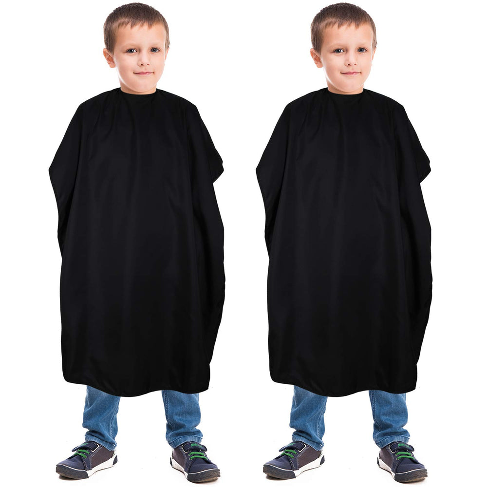 Geyoga kids barber cape with adjustable neck closure secures during haircut