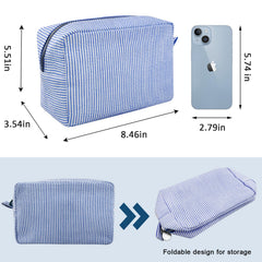 GFU makeup bag inside view shows items visible for quick selection.