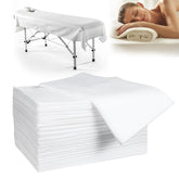 GGYKJSK 100-pack disposable bed sheets 31x71 offer hygienic, quick-change comfort for massage tables.