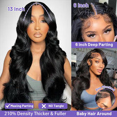 Ghios Brazilian virgin hair wig detail showcases soft, healthy texture.