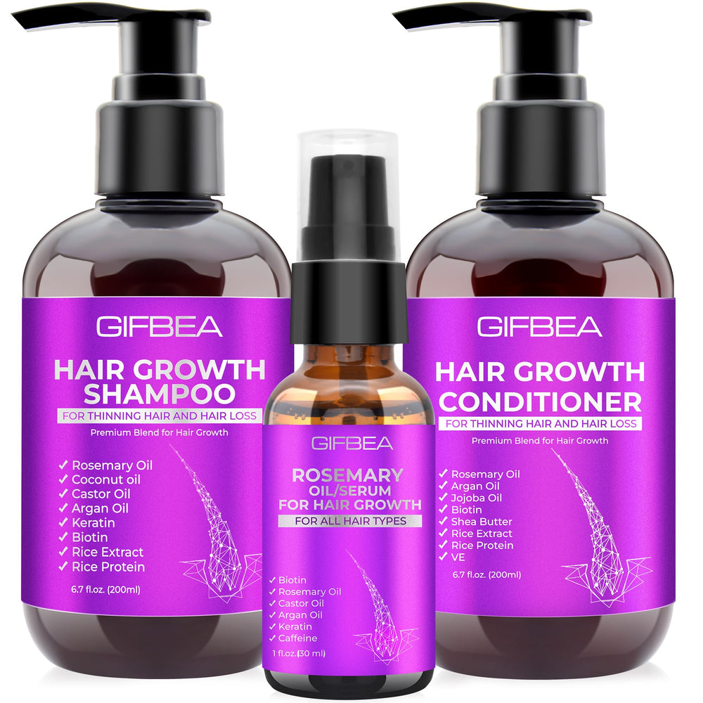 GIFBEA Hair Growth Shampoo bottle ready to support thinning hair