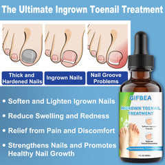 GIFBEA Thick Nails Care Kit natural formula supports healthier nail growth for thick nails.