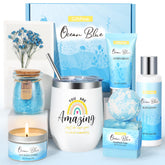 GiftPeak birthday gift box in ocean blue, ideal for gifting