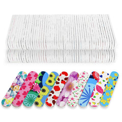 GigaGround mini nail files with assorted flowers for quick travel touch-ups