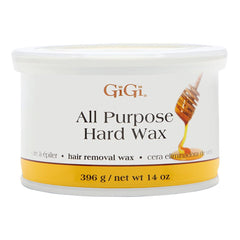 GIGI All Purpose Hard Wax 14-ounce jar for full-body waxing and smoother skin results.