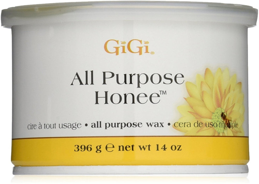 GIGI All Purpose Honee Wax 14oz Pack for smooth, long-lasting body waxing.