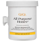 GIGI All Purpose Honee wax jar ready for quick at-home waxing sessions