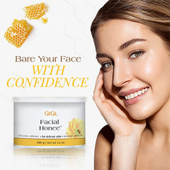 GIGI Facial Honee Wax applying spread demonstrates easy prep.