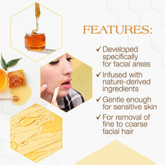 GIGI Facial Honee Wax honey ingredient highlight features emollients.