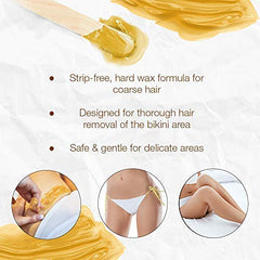 GIGI hard wax spread during application for smooth, precise hair removal.