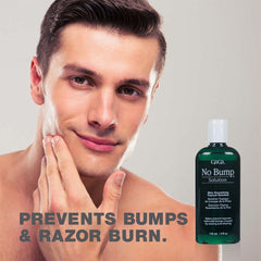 GIGI No Bump hydrating formula highlighted for dry areas and skin comfort.