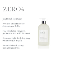 Gilchrist & Soames Zero% shower gel foam bubbles delivering refreshing lather